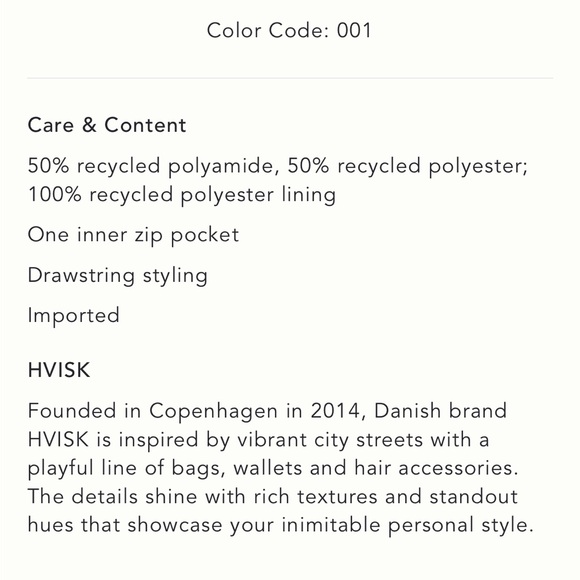 NWT Anthropologie HVISK Sage Medium Shopping Bag Tote - Picture 6 of 6